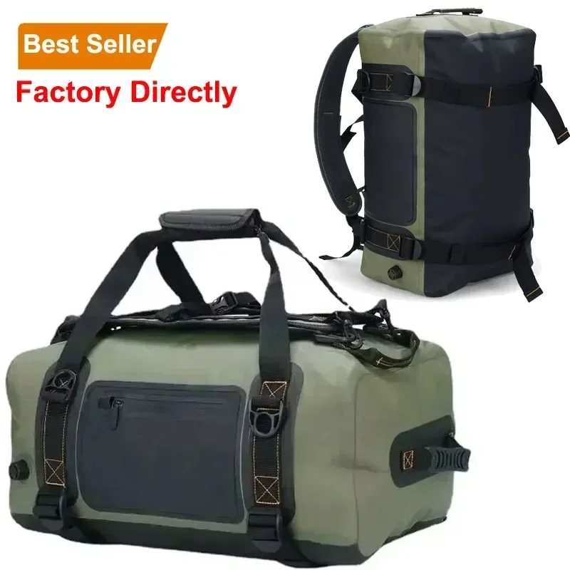 

Wholesale Manufacture Outdoor Travel Gym Floating Fully Waterproof Pvc 40l Heavy Duty Dry Duffel Bag For Boating Kayaking