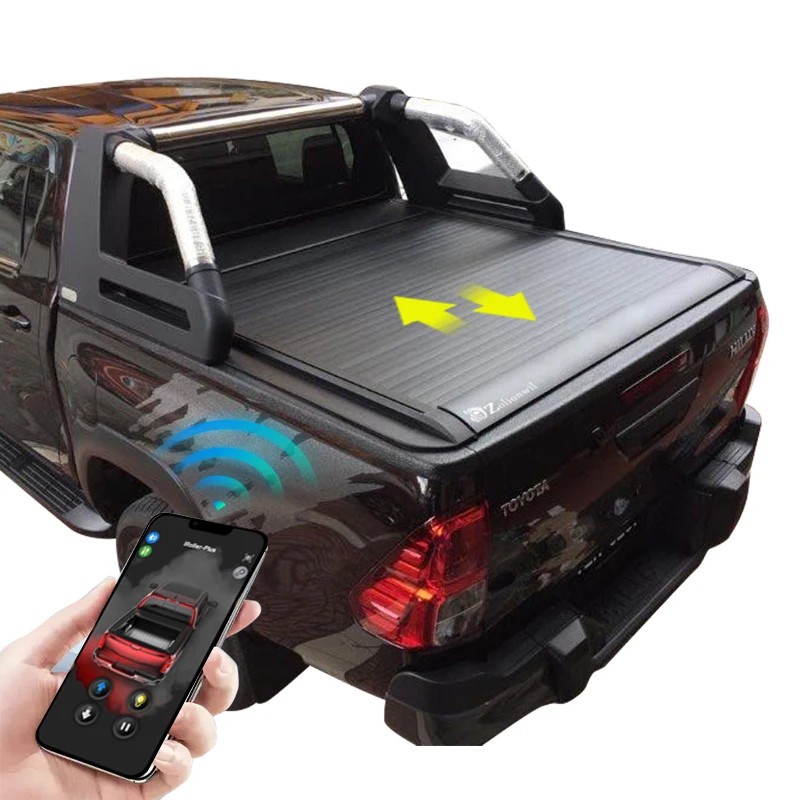 

Zolionwil Retractable Electric Tonneau Cover Pickup Truck Bed Cover Roller Lid for 2015 TOYOTA HILUX REVO