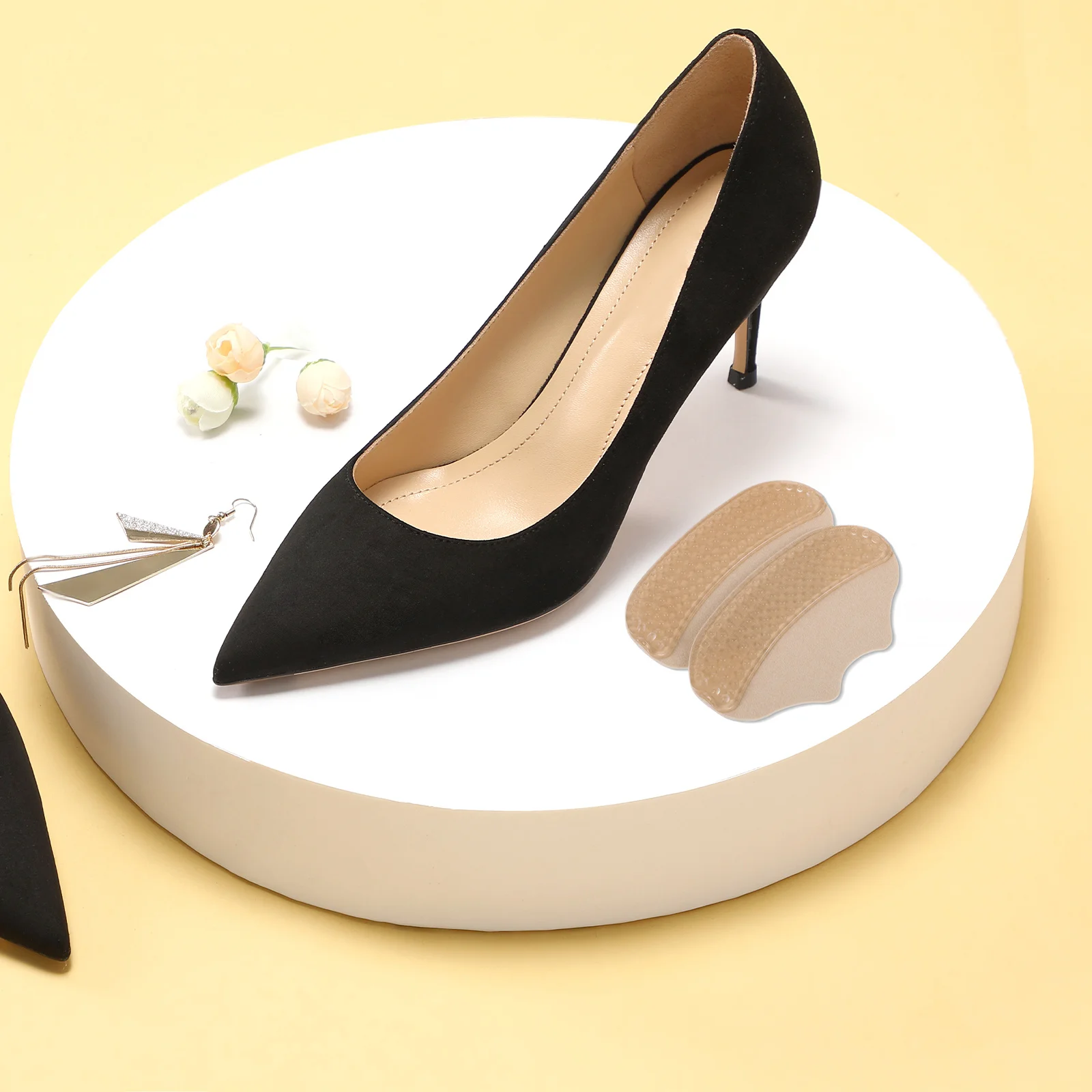 

1 Pair Soft Heel Grips For High Heels Anti-Slip Pads Comfortable Silicone Inserts Women Men Shoe Liner Support Cap