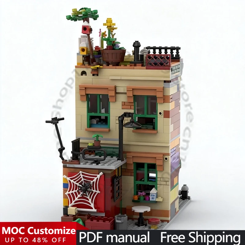 1111 PCS Building Brick Building Set MOC Customize Modular Building Block Design Technology Popular DIY Boys Assembly Toy Gift