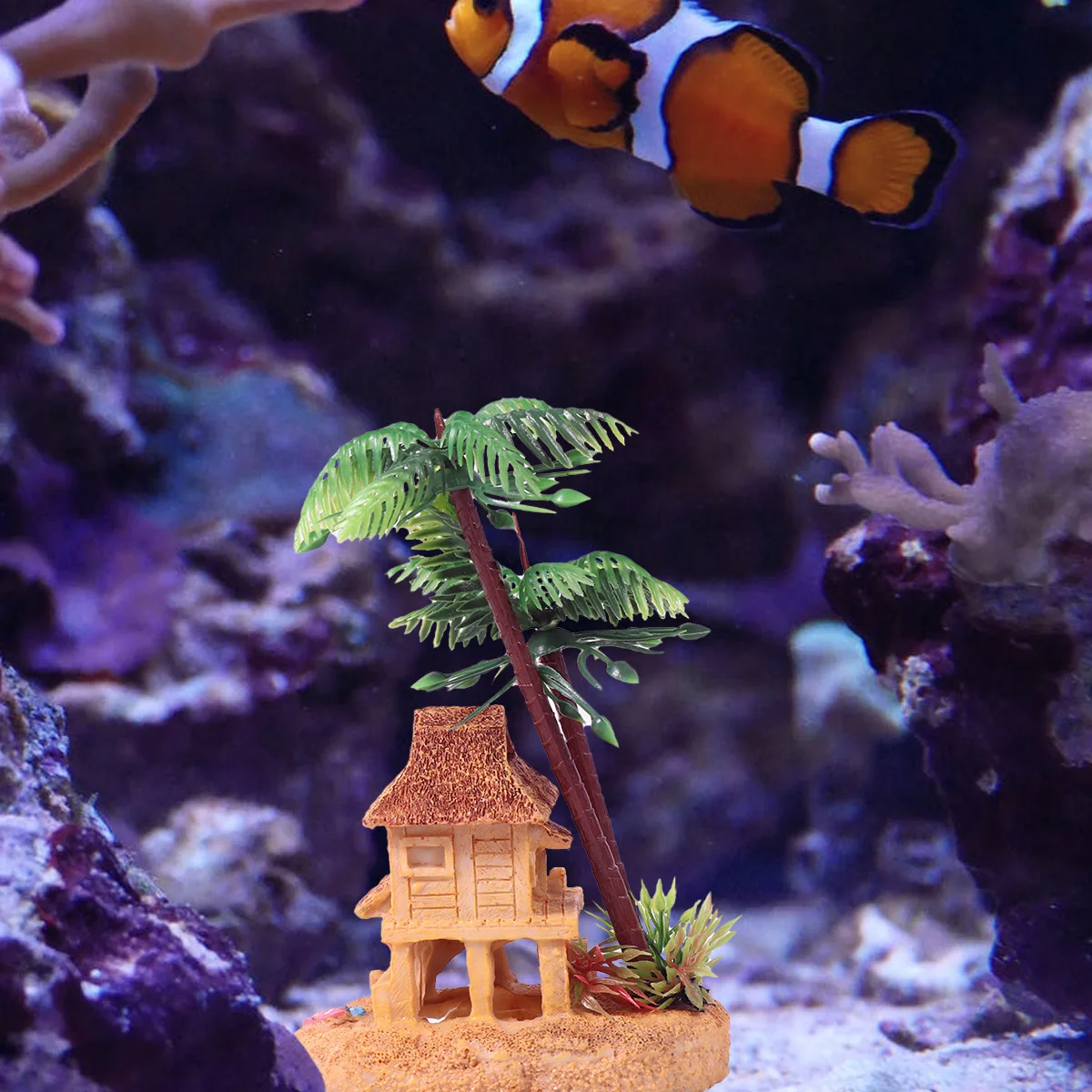 

Fish Tank Decoration Resin Landscape Ornament Change Aquarium Into Beautiful Scenery Natural Colors Blend Well