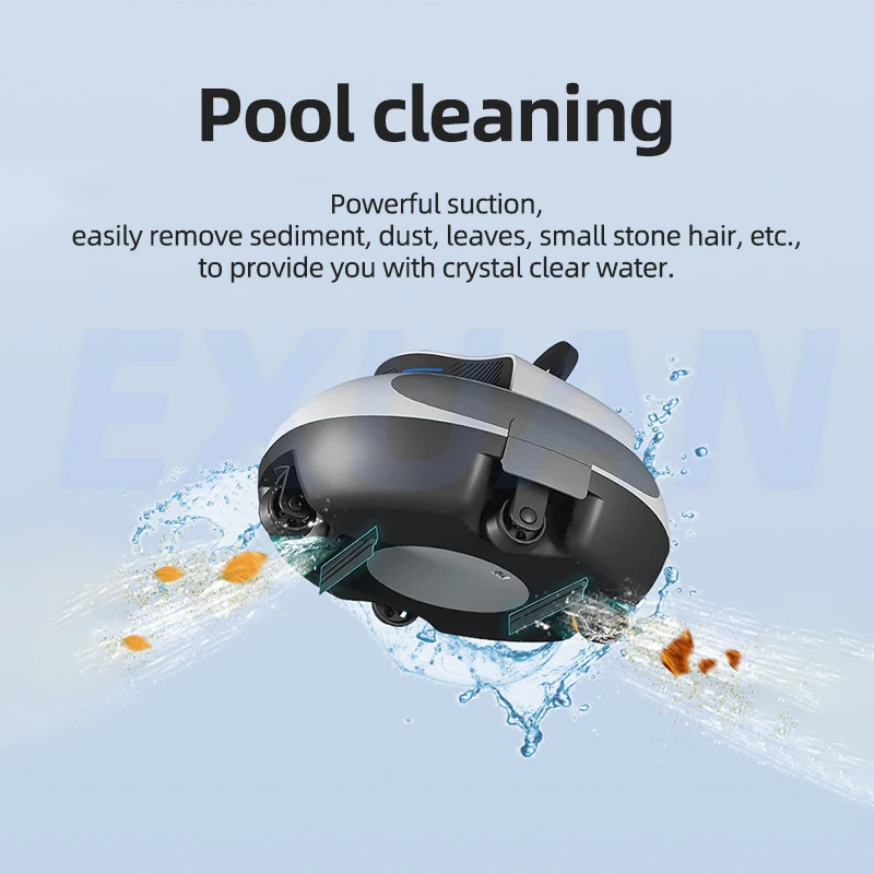 Wireless Swimming Pool Suction Machine Fully Automatic Cleaning Robot Filtering Equipment Underwater Fish Pool Vacuum Cleaner