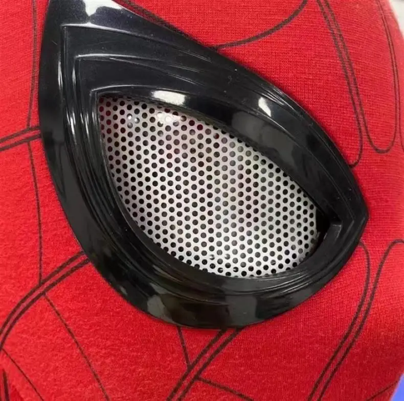Auf Lager: Miles Spider-Man 1:1 Maßstab Elektronische Maske mit Beweglichem Ring-Controller, Cosplay-Spielzeug, Geschenk für Jungen – Detail 7