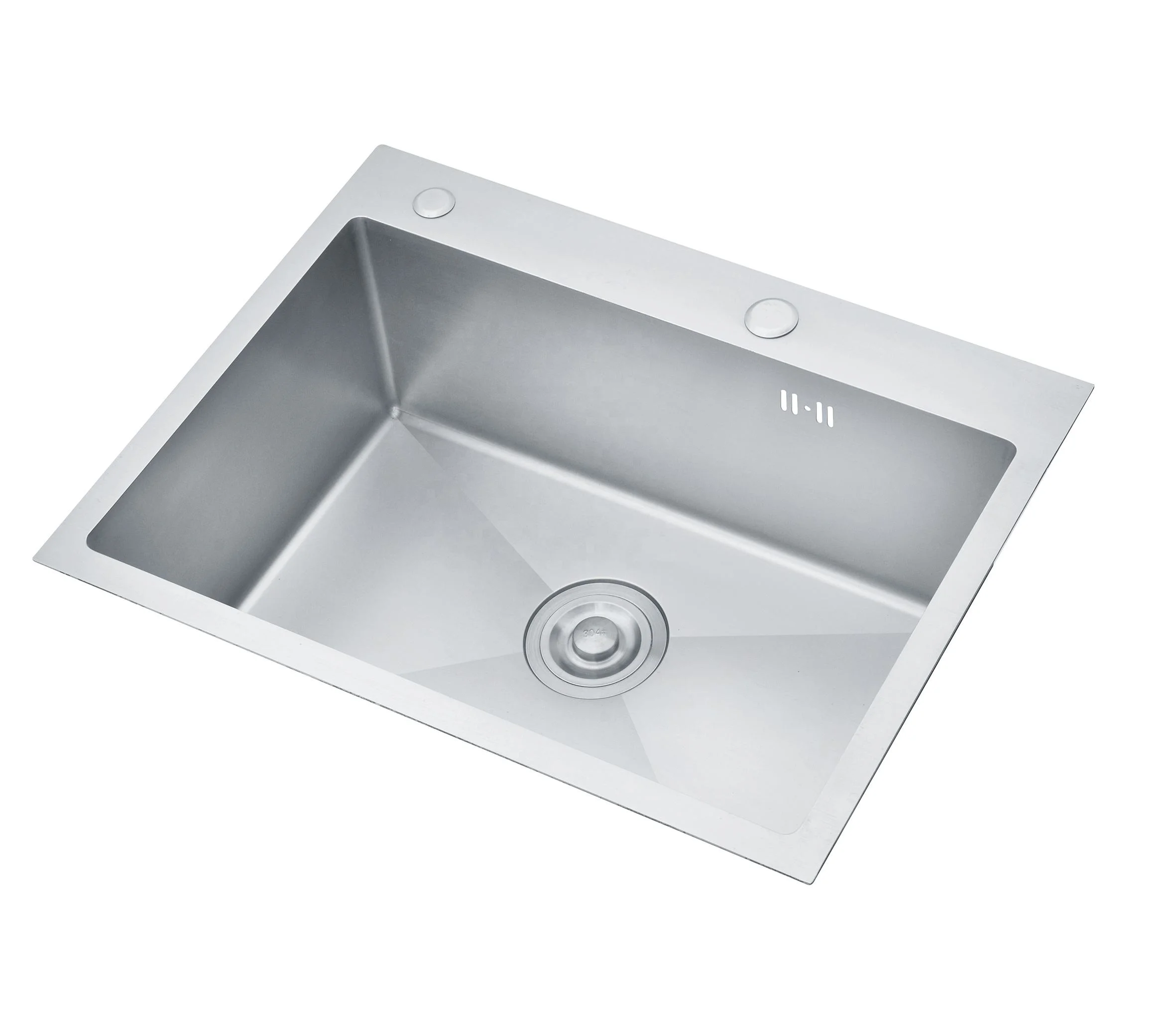 

16 Gauge Undermount Single Bowl Stainless Steel 304 Kitchen Sink Handmade with Faucet Two Holes Supplied China Suppliers-K-5045