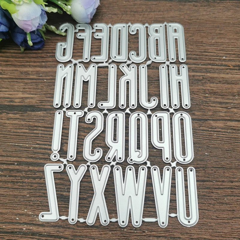 AOKEDIY Big letter Metal wykrojniki szablony dla DIY Scrapbooking dekoracyjne wytłaczanie rzemieślnicze szablon