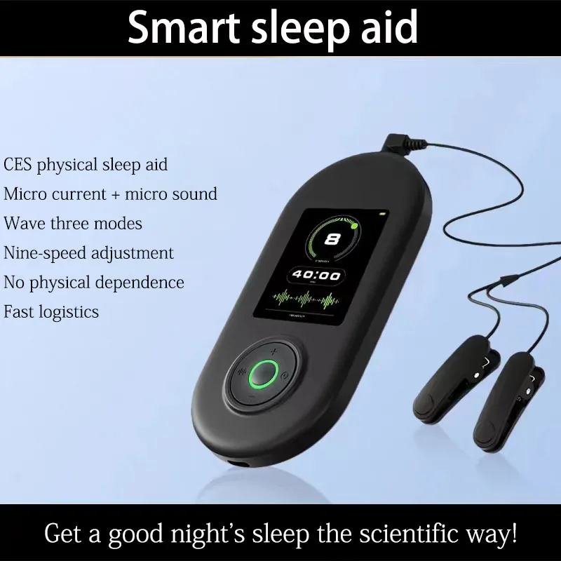 

New Sleeper Sleep Aid Therapy Ear Clip Black Technology Intelligent Micro Current Transcranial Decompression Deep Insomnia