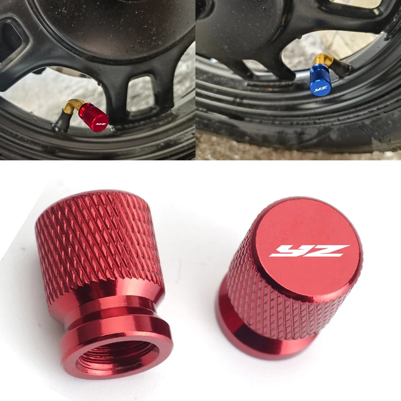 Per YAMAHA YZ 80 85 125 250 426 450 FX FX YZ80 YZ85 YZ125 YZ250 YZ250F YZ426F YZ450F YZ250 Valvola della gomma Porta Aria Stelo Tappi di Copertura