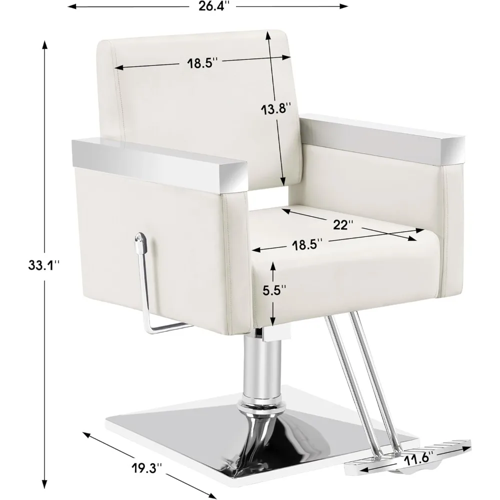 Silla de barbero hidráulica reclinable, sillón clásico para salón, Spa, equipo de belleza para estilismo del cabello