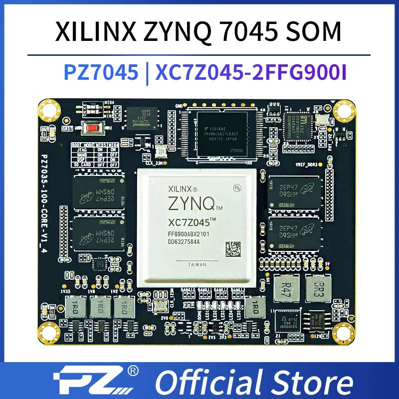 

Puzhi 7045 SOM 900I Xilinx Zynq-7000 SoC XC7Z045 FPGA Core Board Industrial Grade System on Module ZYNQ 7000 7Z045