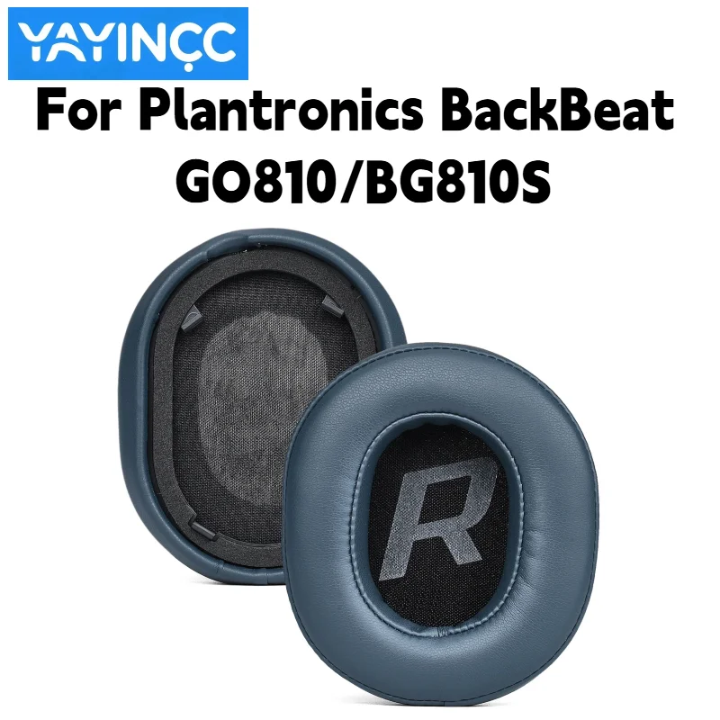 Ersatz-Ohrpolster aus Proteinleder/Mesh mit Schnalle für Plantronics BackBeat GO810/BG810S Kopfhörer, Ersatzteile für Ohrmuscheln – Detail 5