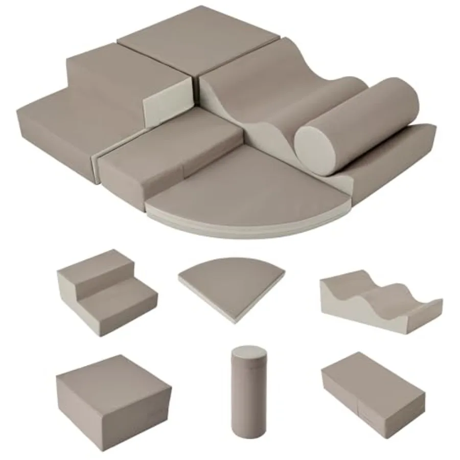 

Merax Climbing Toys for Toddlers Soft Climb and Crawl Playset Indoor Baby Soft Foam Blocks for Climbing Crawling 6-Piece