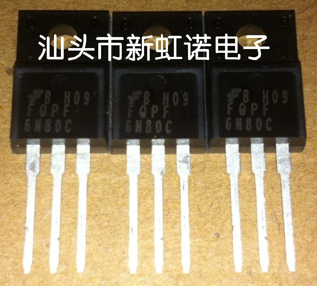 5Pcs/Lot New Original FQPF6N80C Integrated circuit Triode In Stock