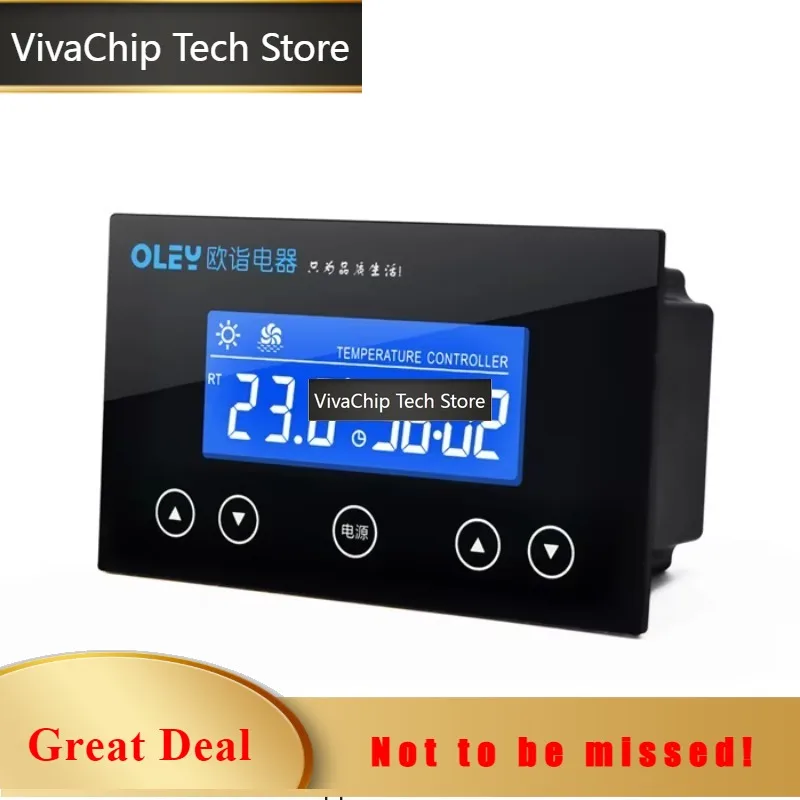 VivaCT-WHS FC-110G LCD Digital Thermostat With Timer Use For Sauna Room Foot SPA