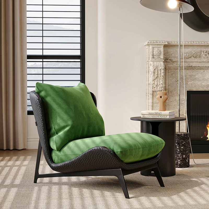 

Arm Lounge Living Room Chairs Recliner Mobile Bedroom Luxury Reading Chairs Balcony Relax Comfortable Sillon Home Furniture