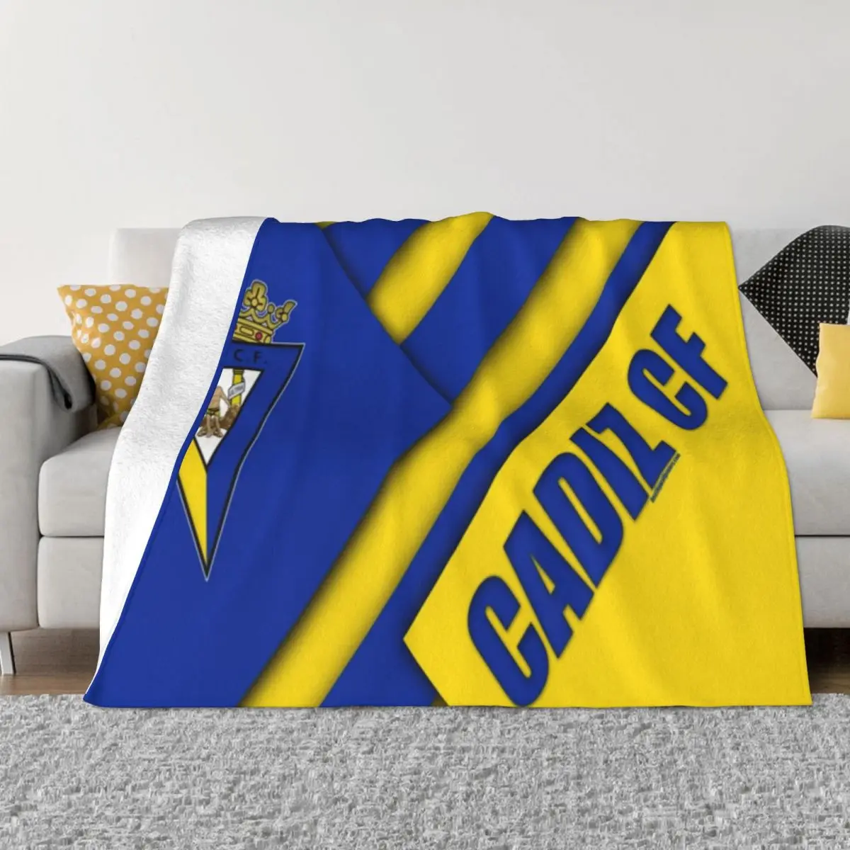 CADIZ FC Throw Blanket, marca de lujo, mantas para el invierno