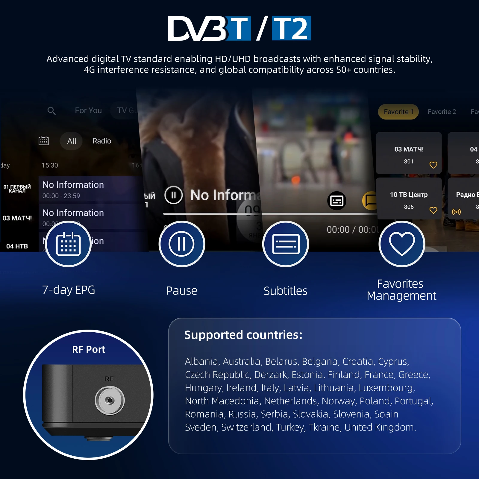 MECOOL DVB T2 Android TV Box KT2 with Android 11 Google Netflix Certified ATV 100M 2+32G S905Y4 WIFI 2.4G/5G 2T2R DVB Media Box