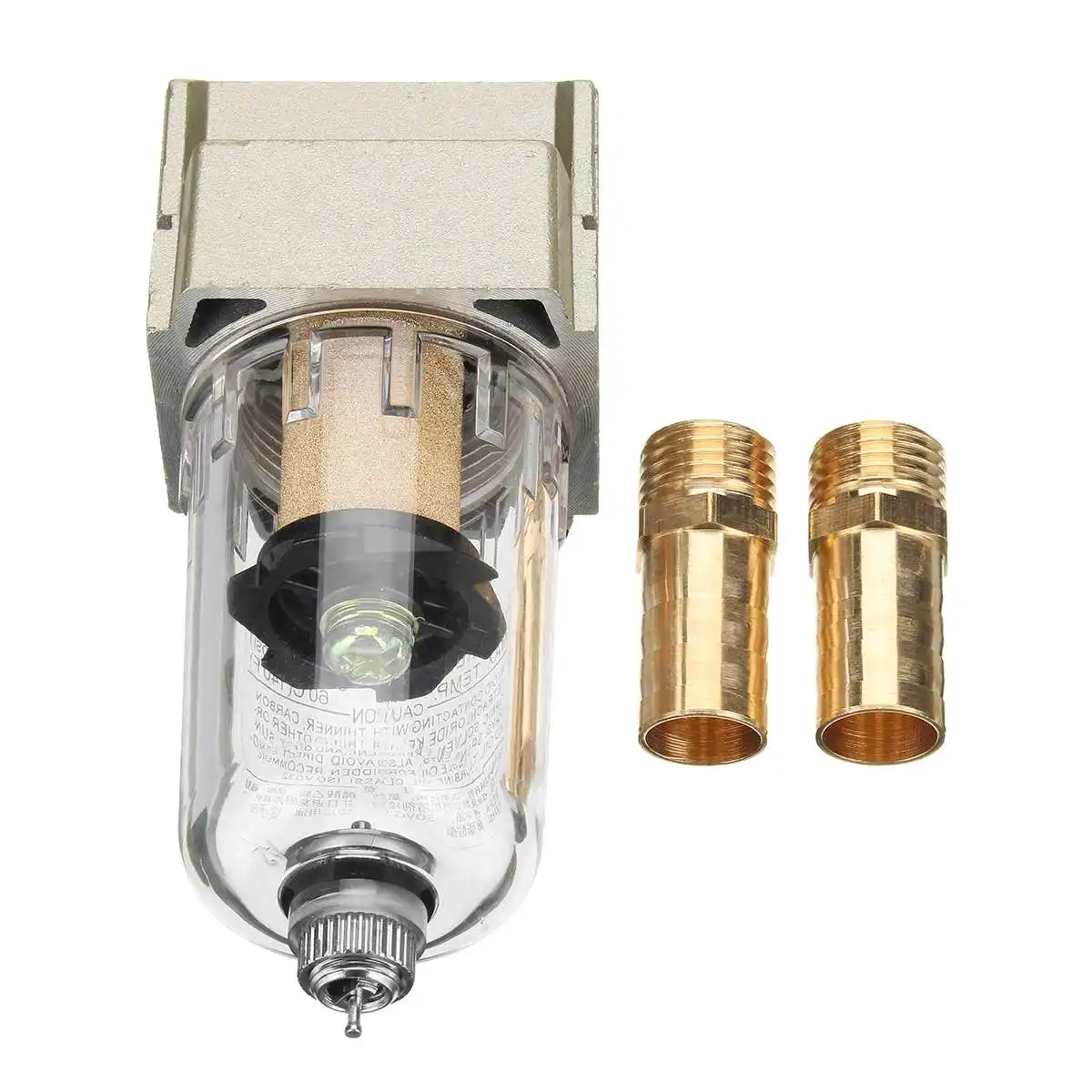 Universal Engine Oil Catch Tank Reservoir Can Filter Gas Separator Replacement with 2 Connector Tube 10mm/12mm