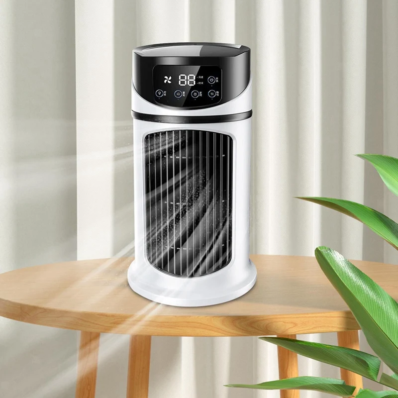 

Air Conditioning Fan, Humidification Purification Air Cooler, Low Noise 6 Hours Timing Air Conditioner 6 Wind Speeds Easy To Use