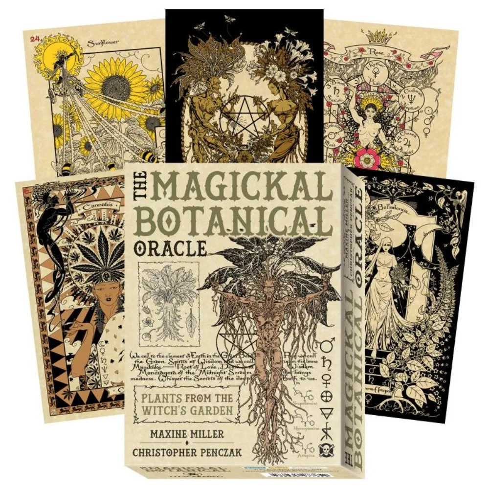 33pcs The Magickal Botanical Oracle - Plants from the Witch's Garden Cards 10.4*7.3cm