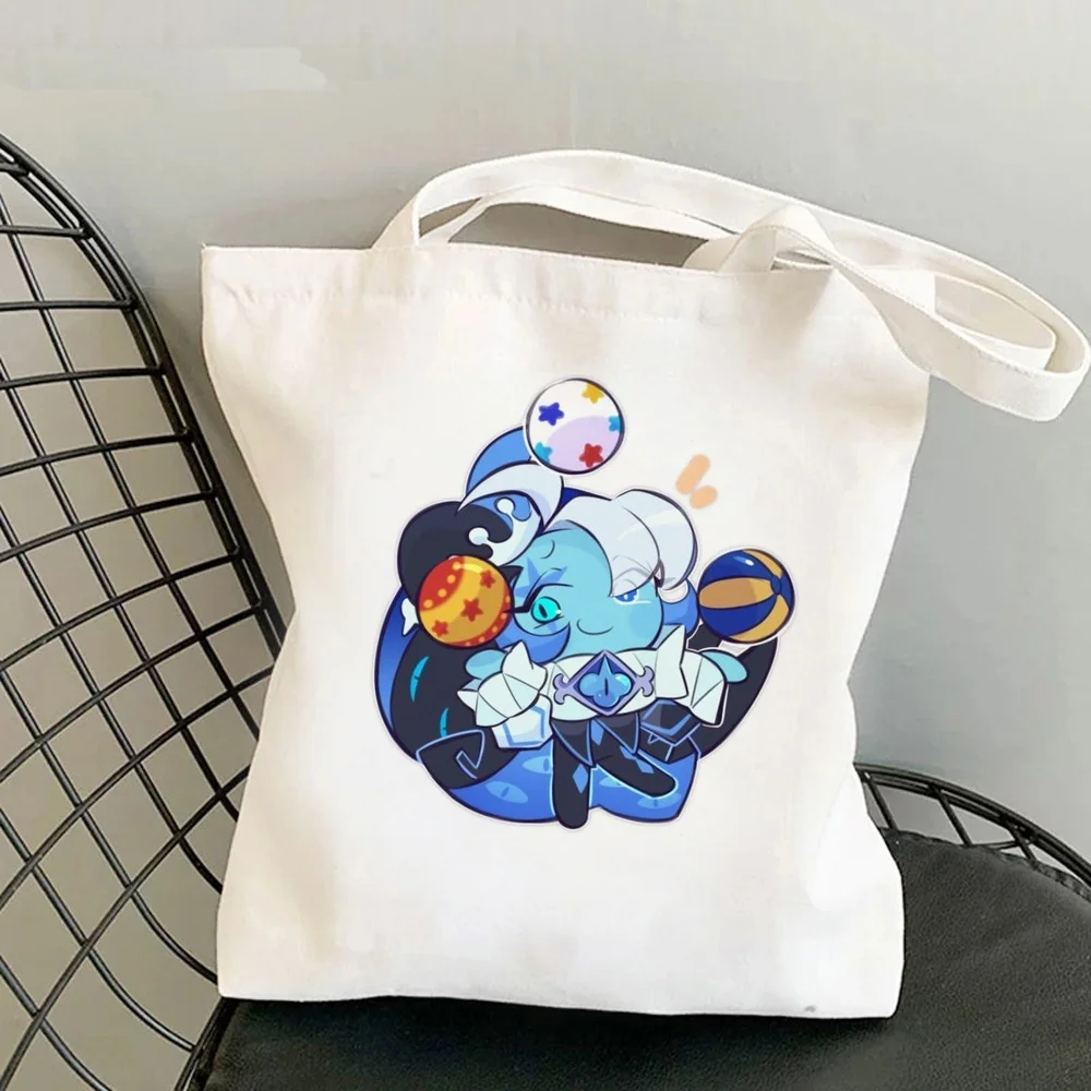 Shadow Milk Cookie tote bag reusable shopper grocery torba na zakupy canvas  woman
