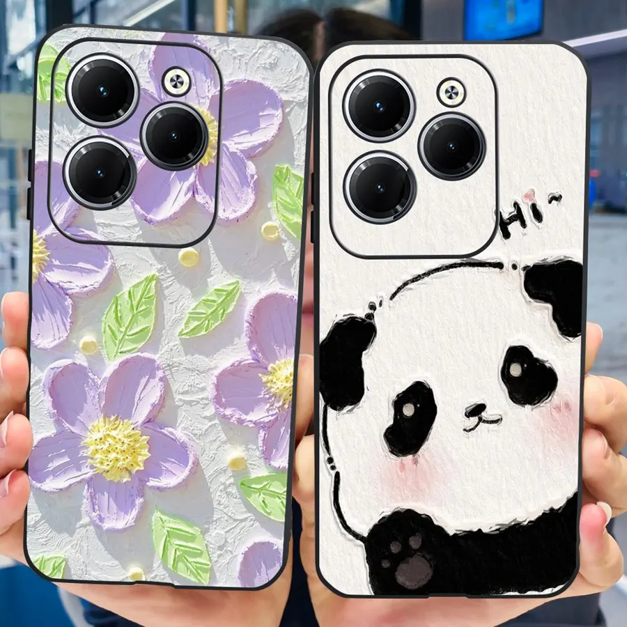 For Infinix Hot 40 Pro Case Cool dragonTPU Soft Silicone Shockproof Cover For Infinix Hot40 4G Cases Hot 40 X6836 X6837 Funda