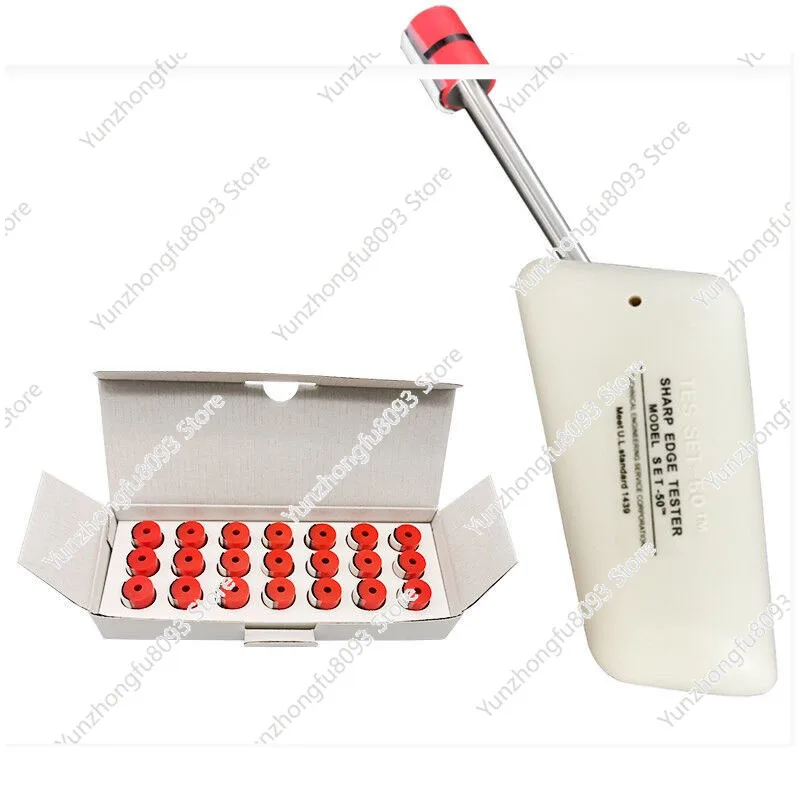 Industrial Sharp Edge Tester Set UL1439D Standard 21Pcs TC-3 Pressure Testing Caps Included for Quality Control