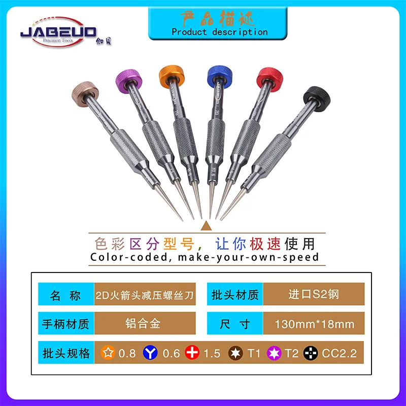 

JABEUD Obeng S2 Baja for iPhone 11, X, 8, 8P Huawei, Samsung Tablet, Ponsel Alat Perbaikan Kit, Magnetik Obeng