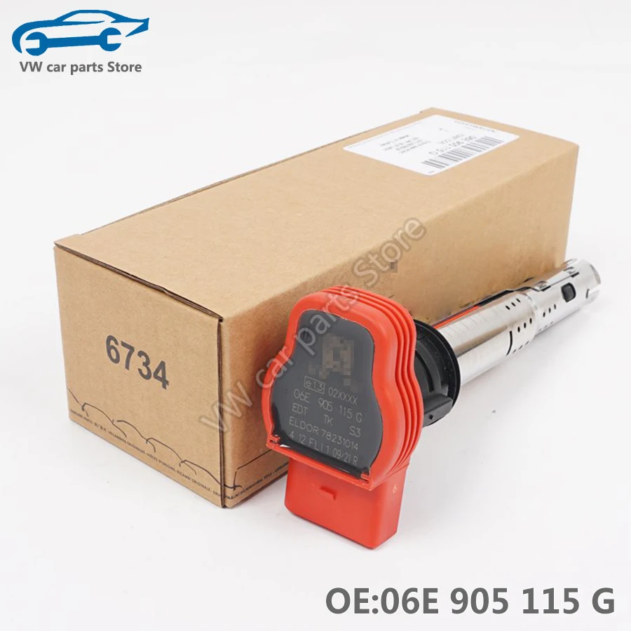 06E905115G 4PCS Ignition Coil Enhanced Edition For Audi Q5 A3 A4 A5 A6 R8 A7 TT VW Passat CC B7 Sciricco Tiguan 06E 905 115 G=E