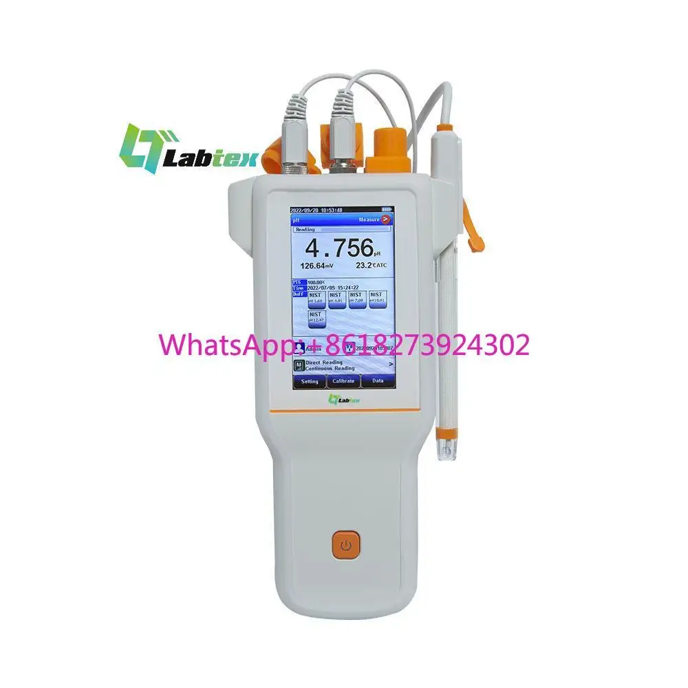 

PH510T pH Meter Portable Digital Touch Screen ph Temp Tester Meter for Professional Laboratory ATC MTC