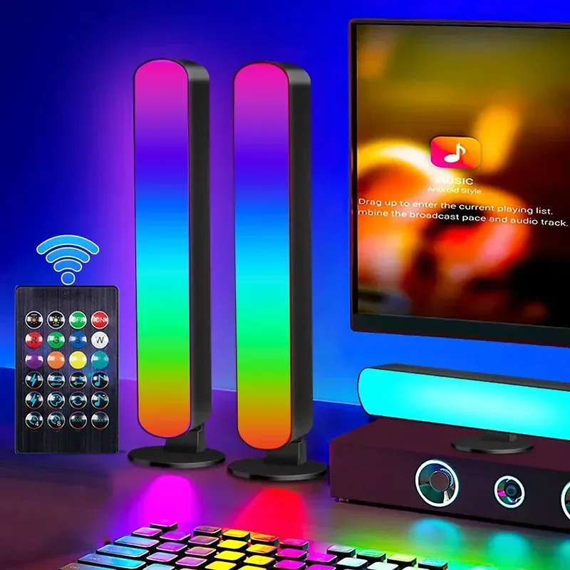 24 مفتاح الأشعة تحت الحمراء للتحكم عن بعد الذكية RGB LED قطاع الألعاب ضوء التلفزيون المحيطة الخلفية مع مزامنة الموسيقى RGB لمبة مكتب للتلفزيون PC