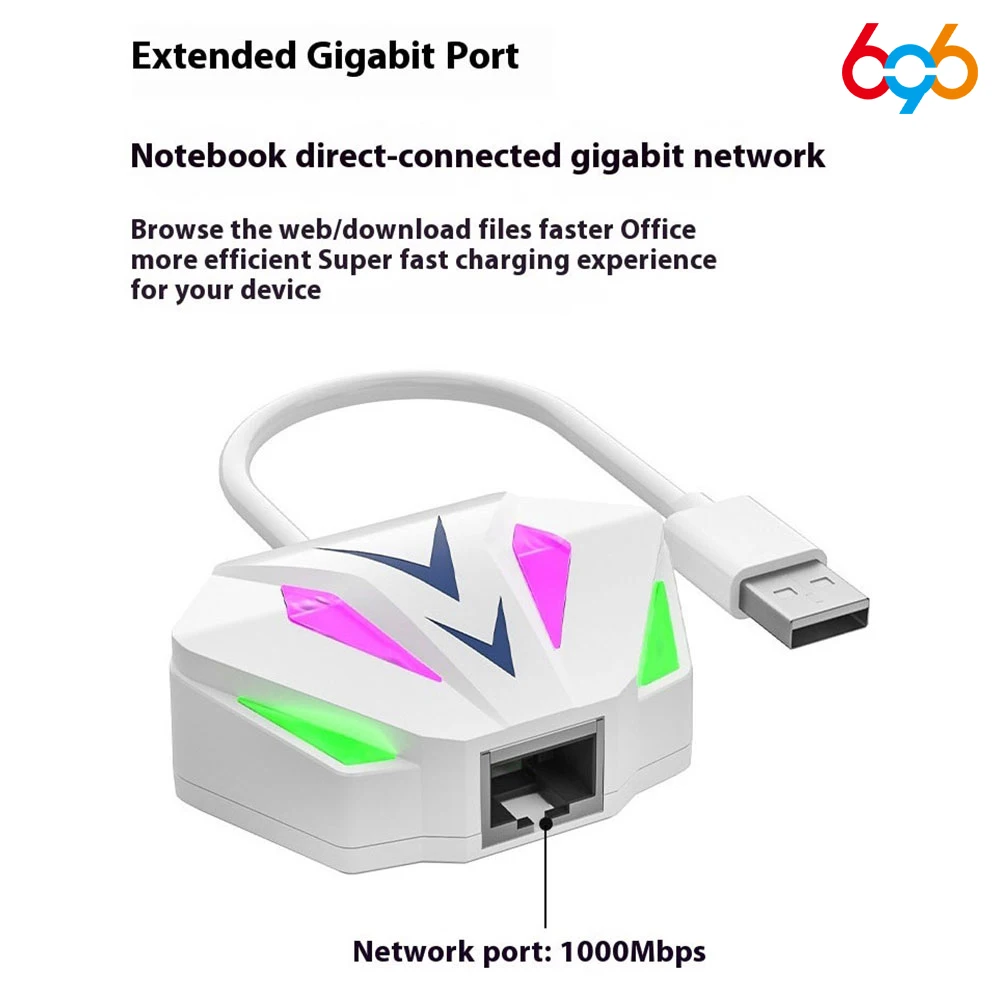 USB/Typec Wired NIC To RJ45 Network Port 100 Gigabit Computer External Network Port Expansion Converter High-Speed Ethernet Card