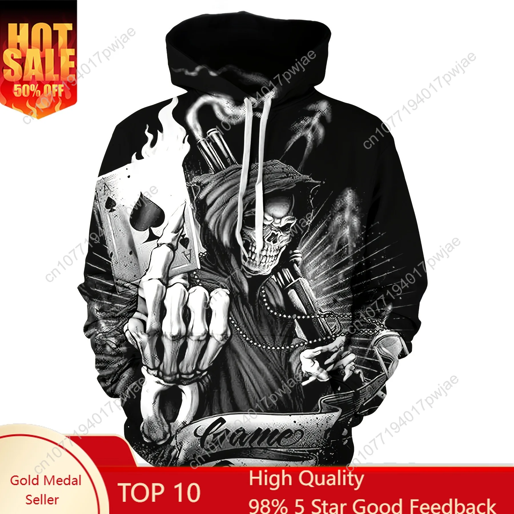 남성용 3D 후드 스웨트셔츠, 약간의 신축성을 가진 캐주얼 폴리에스터 니트 원단, 가을/겨울용 인물 프린트가 있는 레귤러 핏 후디