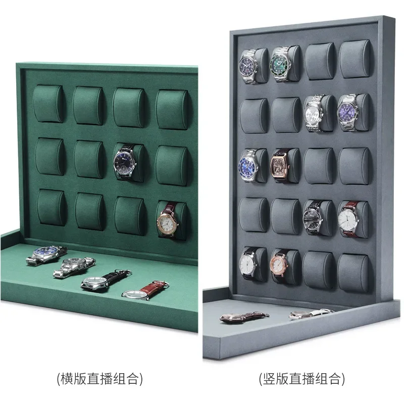 

Watch live display stand display box props multiple watch display counter storage viewing tray