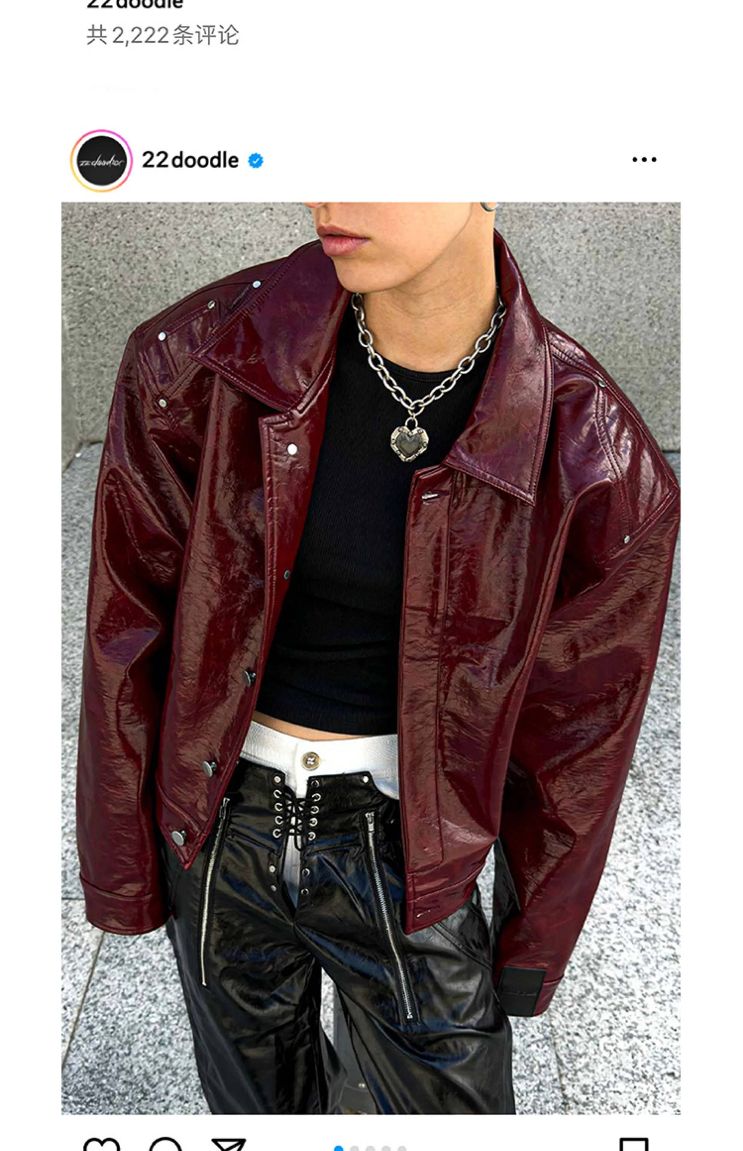 Lautaro Autumn Cool Short Oversized Pu Leather Jacket Women Shoulder Pads Zippper High Quality American Retro Punk Style Clothes