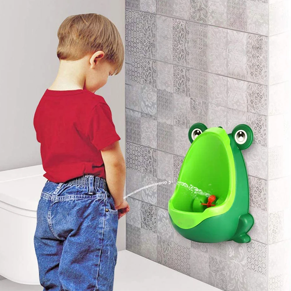 

Frog Shape Baby Boys Standing Potty Cartoon Wall-Mounted Kids Children Toilet Potty Training Urinal for Infant Toddlers