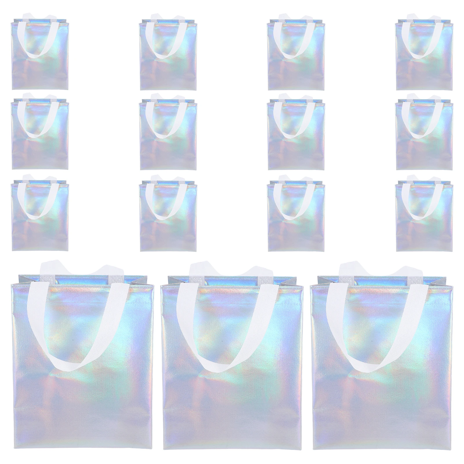 

15pcs Non Woven Gift Bags Reusable Party Wedding Favor Bags Bottle Jewelry Bridesmaid Birthday Present Packaging