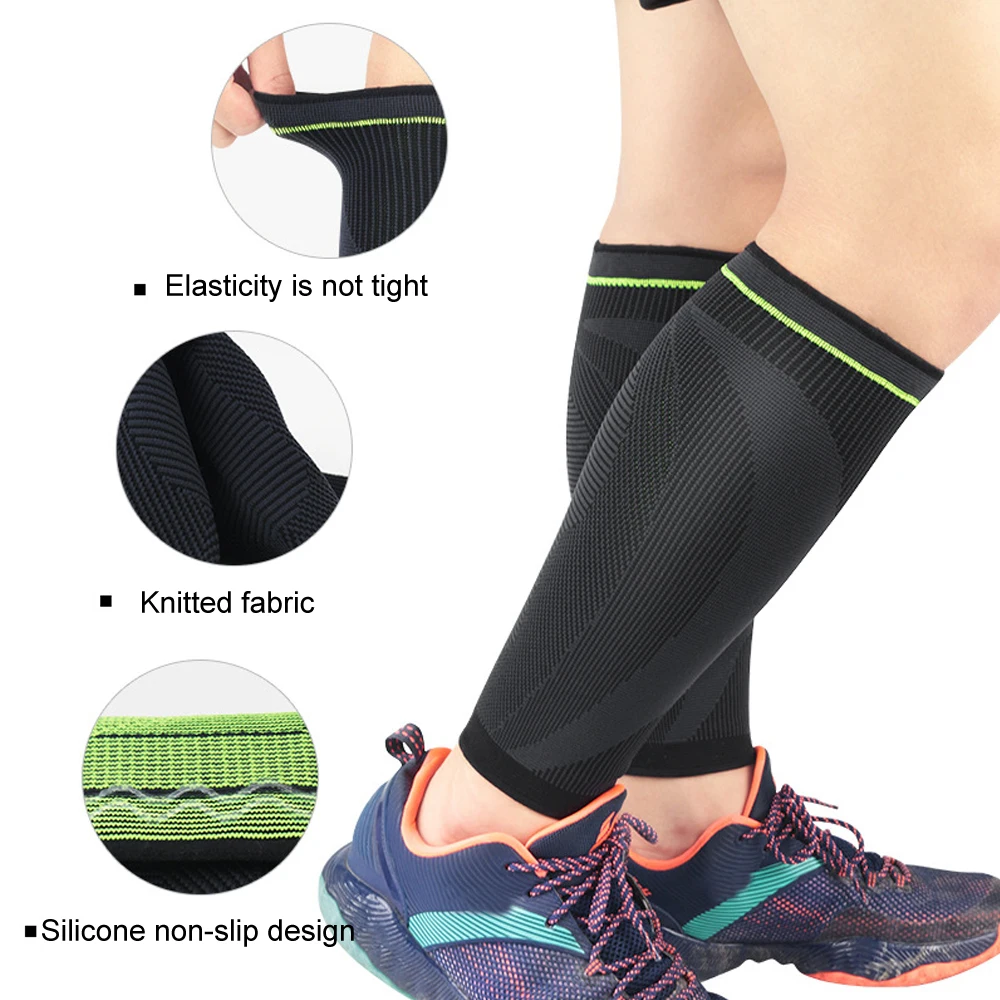 1 PCS Sports Compression Calf Sleeve Basketball Volleyball Support Calf Elastic Running Football Leg Sleeve Cycling Leg Warmers