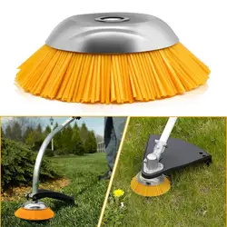 Unbreakable Wired Trimmer Head Blade Garden Weed Brush Lawn Mower Grass Eater Weed Remover Straight Shaft Rotary Weed Brush