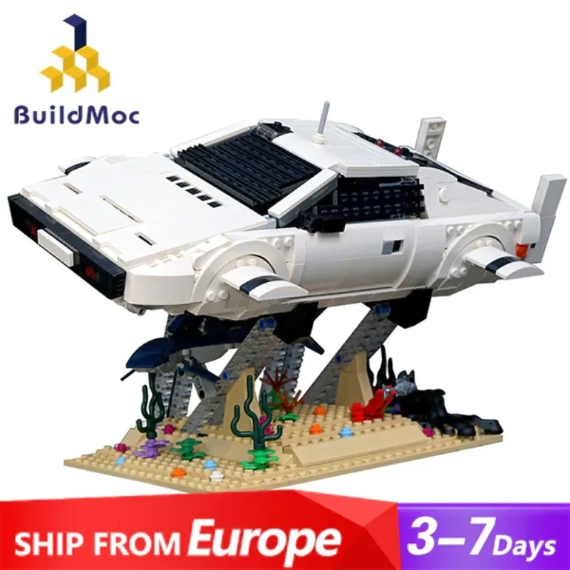 Movie Expert Underwater City Goddess Model MOC-134254 Spy James Submarine Building Blocks Brick Puzzle Toys Gift for Adults Kids