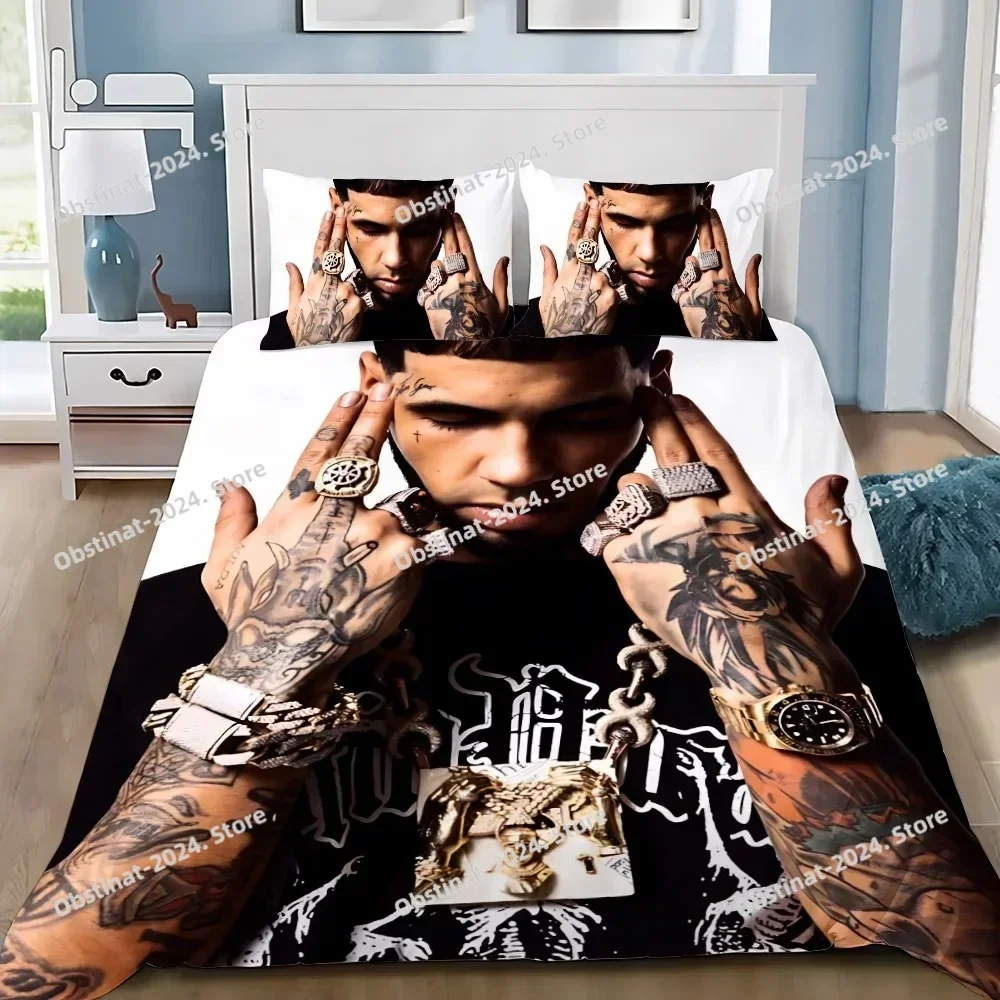 A-Anuel Hasta La Muertes Duvet Pillowcase Bedding Set Adult Boy Girl Bedroom Decoration Children Gift Single Double Large Size