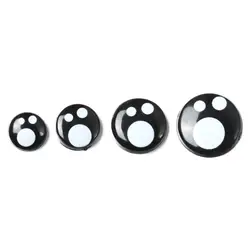 20/40pcs 8-14mm Black Plastic Safety Eyes For White Bear Doll Animal Puppet Crafts Children Kids DIY Toys Plush Doll Accessories