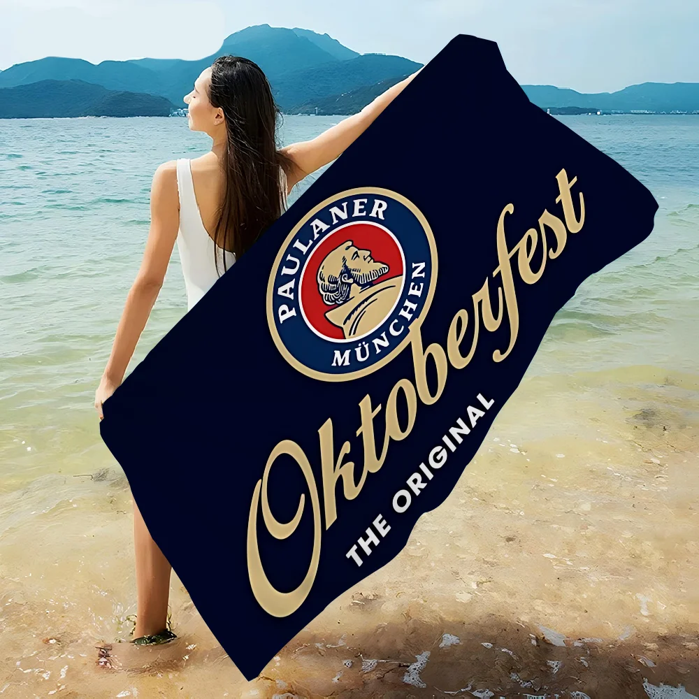 منشفة شاطئ من الألياف الدقيقة من German Beer Paulaners ماصة سريعة الجفاف وناعمة لليوجا والسباحة ومنشفة تسلق الجبال