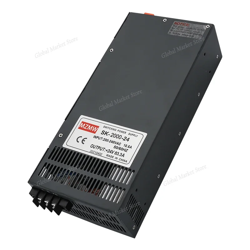 2000W Adjustable Switching Power Supply,Alternating current to direct current,High-temperature durability,Overload protection.