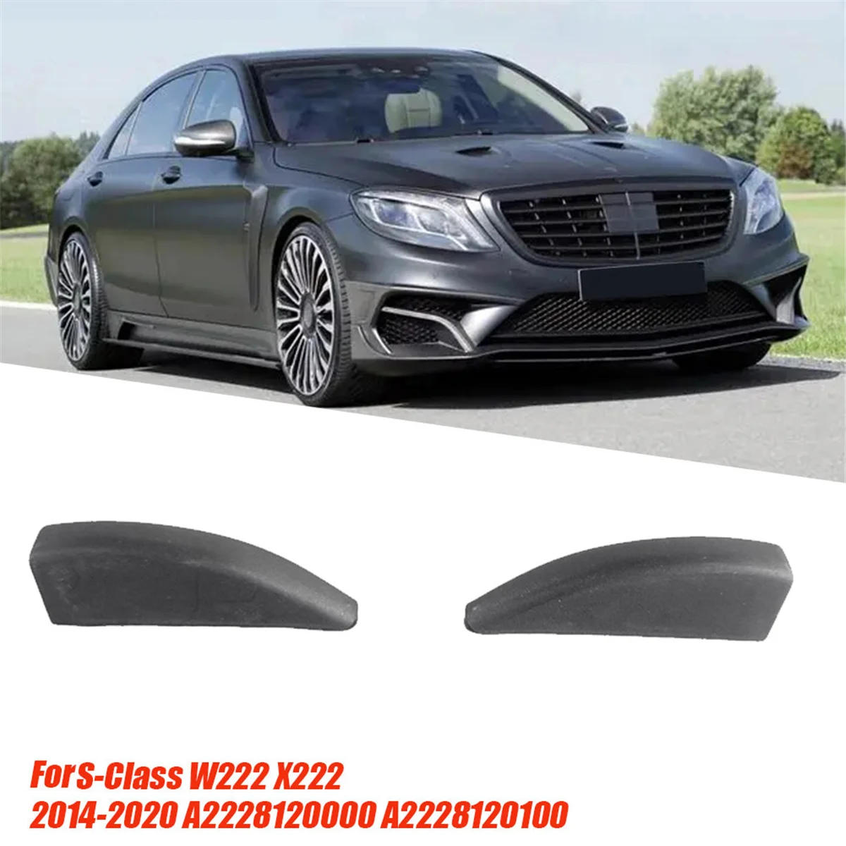 1Pair Rear Window Sunshade Roller Shutter Fixings Clip A2228120000 A2228120100 for Mercedes-Benz S-Cl  W222 X222 14-20