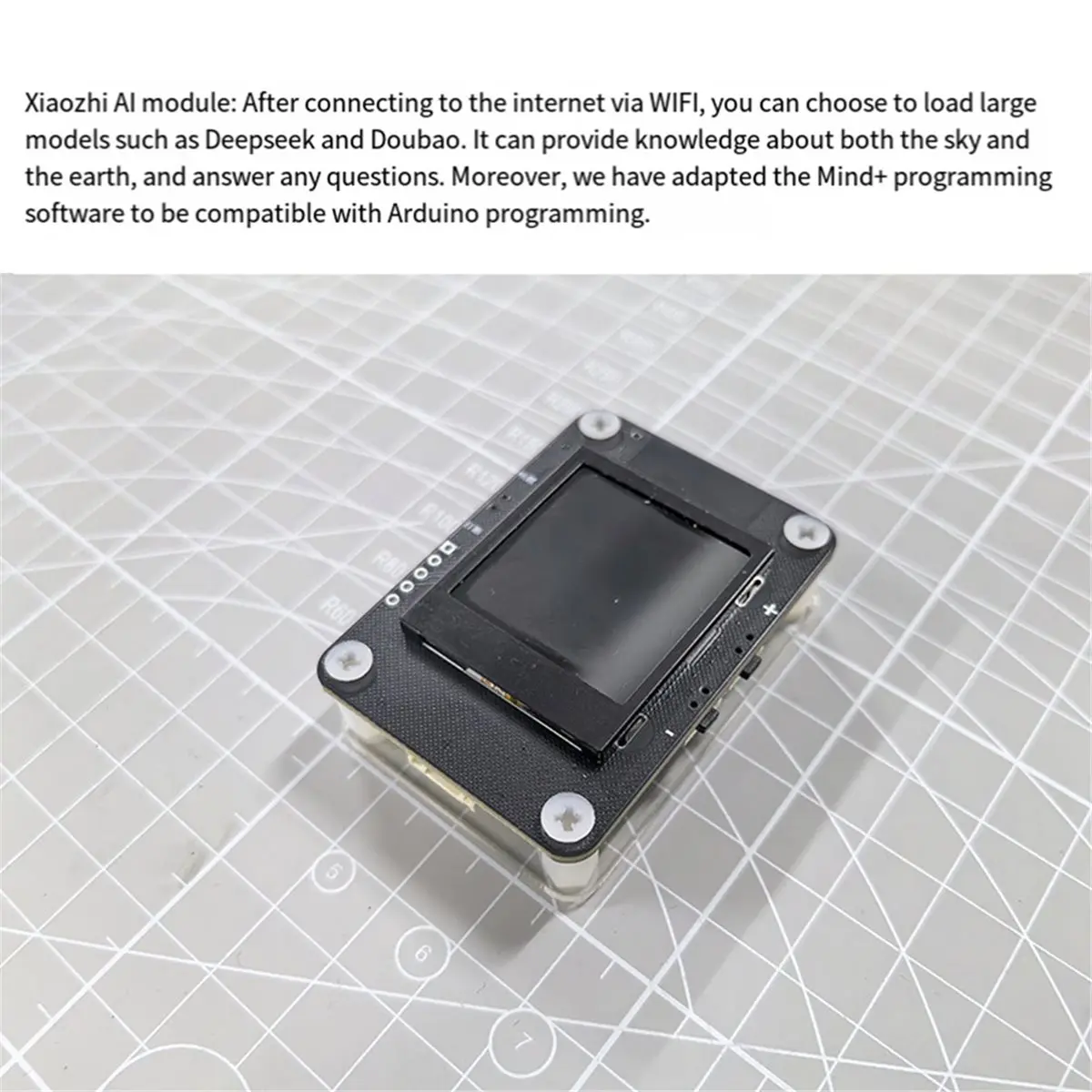 XiaoZhi AI Module WIFI Voice Module Compatible with Mind+ Programming Software for Programming