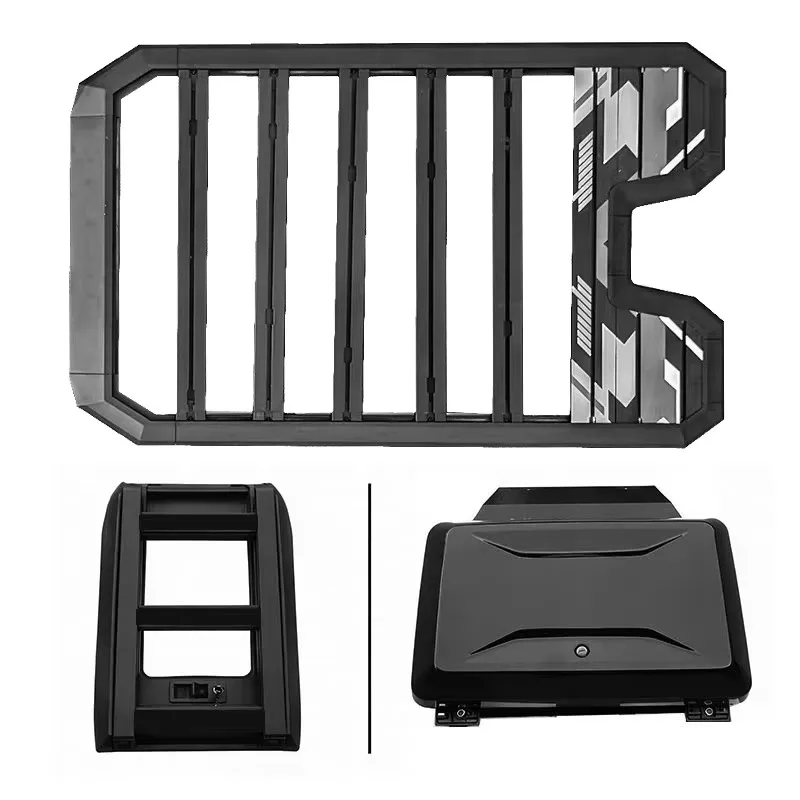 Aluminum Alloy Car Roof Cargo Luggage Rack Baskets Side Ladder Side Box for Jetour T2 2023+