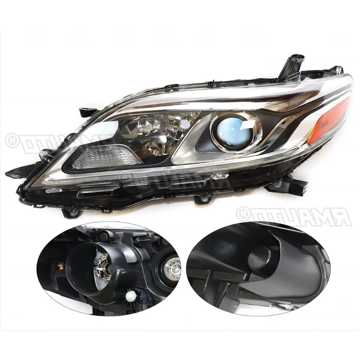 

Для Toyota Sienna 2015-2020 левая и правая лампа светодиодная дневная фара передняя светодиодная фара в сборе широкая лампа 81110-08060 81110-08060