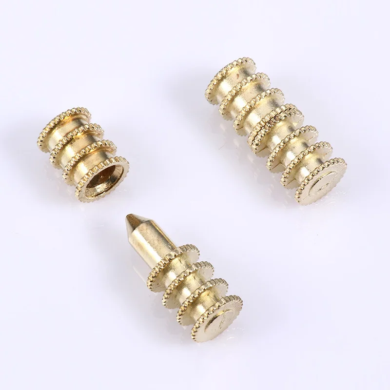 5PCS Dining Table Copper Cover Dining Table Copper Pin Central Axis Shaft Zinc Alloy Guide Pin Bamboo Chair Positioning Pin