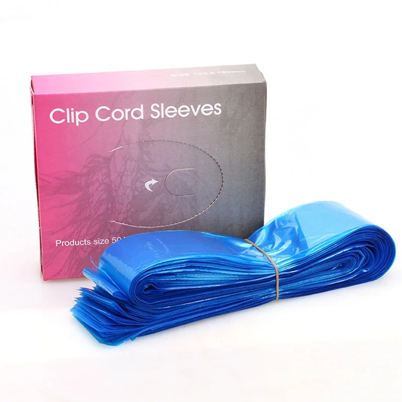 125Pcs/pack Disposable Blue Tattoo Clip Cord Sleeves Bags Covers Bags for Tattoo Machine Tattoo Accessory Permanent Makeup