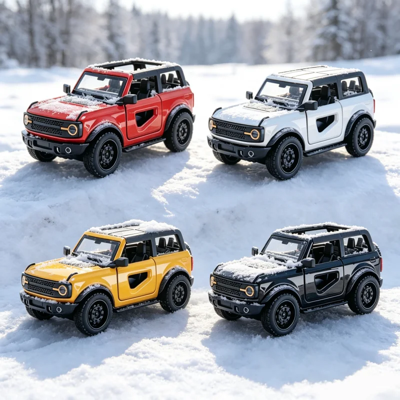 1:36 Scale Alloy Off-Road Car Model, Return Toy Car, Can Open the Door, Metal SUV Car Model, Suitable for Gifts and Collection